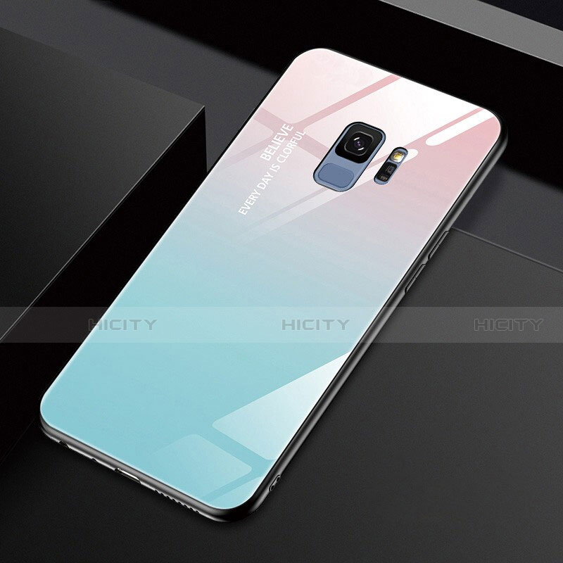 Custodia Silicone Specchio Laterale Cover M01 per Samsung Galaxy S9