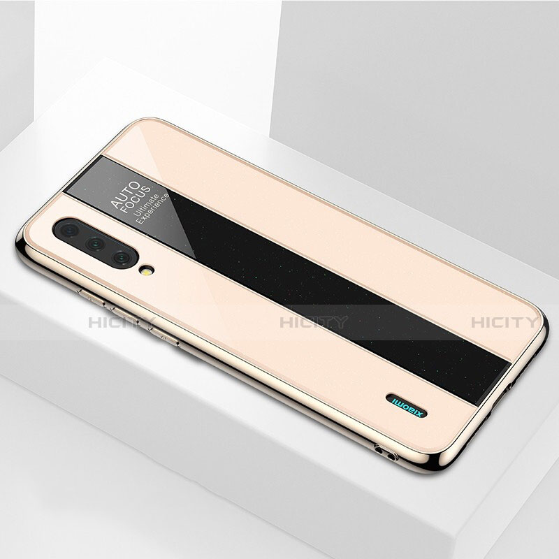 Custodia Silicone Specchio Laterale Cover M01 per Xiaomi CC9e Oro
