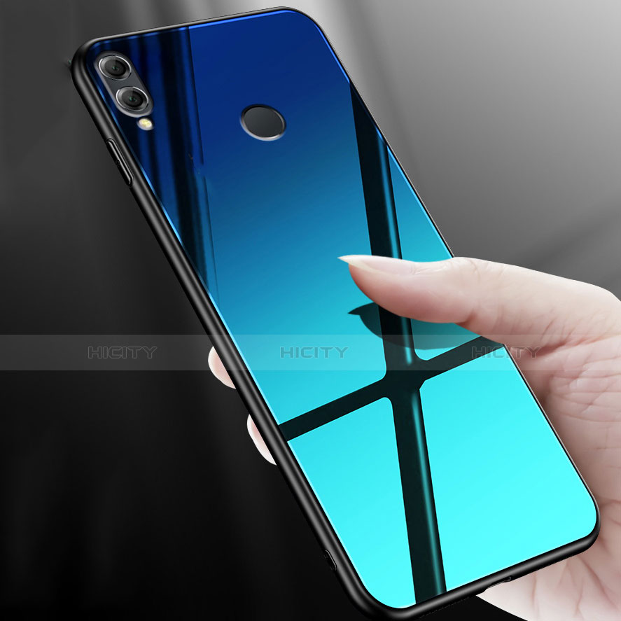 Custodia Silicone Specchio Laterale Cover M02 per Huawei Honor 8X