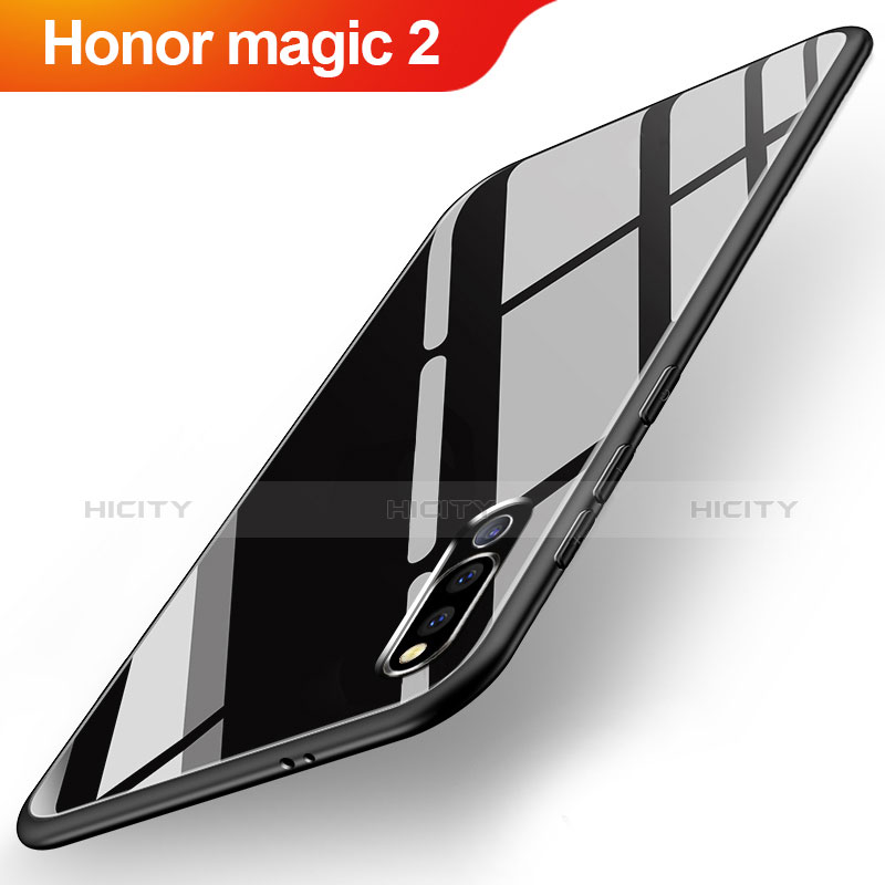 Custodia Silicone Specchio Laterale Cover M02 per Huawei Honor Magic 2 Nero