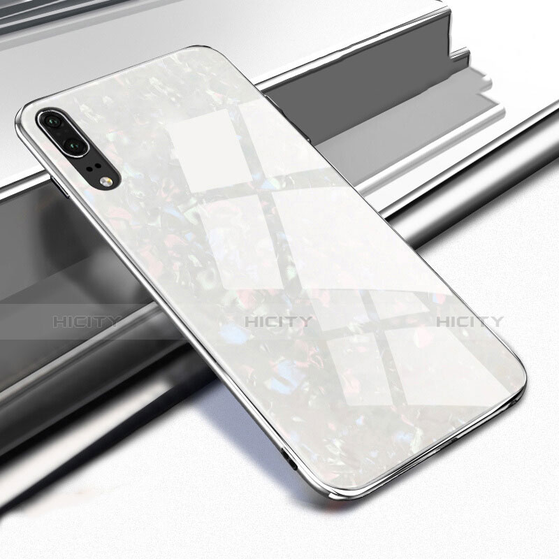 Custodia Silicone Specchio Laterale Cover M02 per Huawei P20