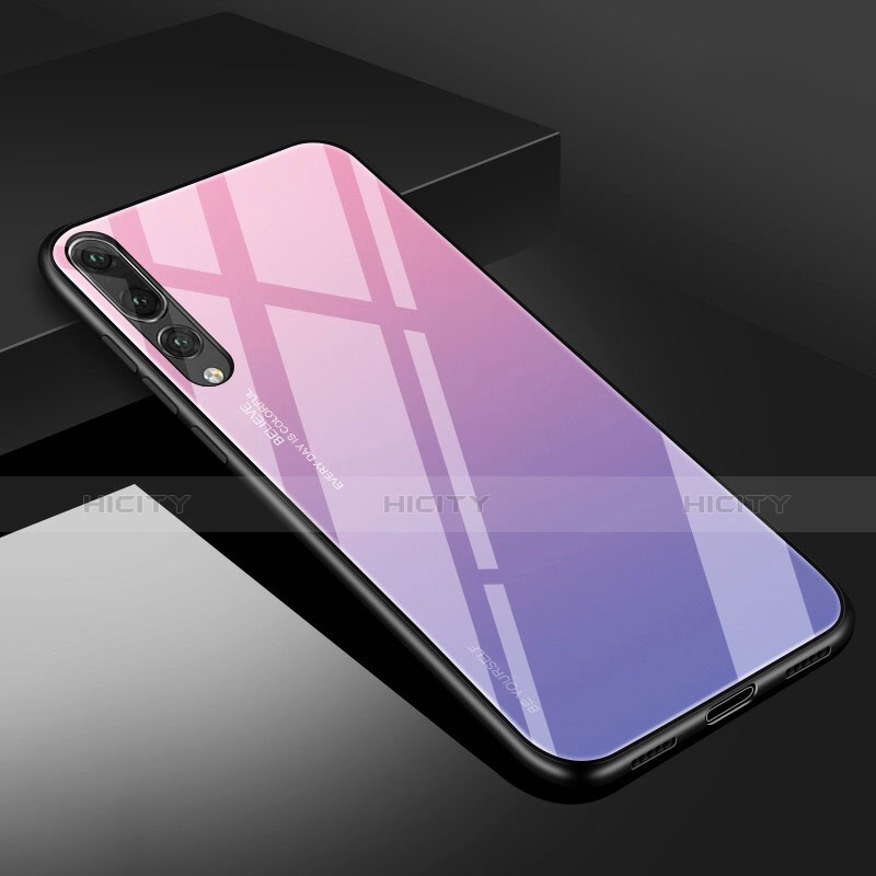 Custodia Silicone Specchio Laterale Cover M02 per Huawei P20 Pro