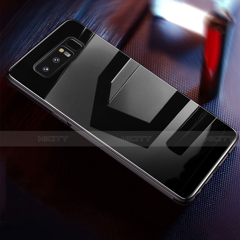 Custodia Silicone Specchio Laterale Cover M02 per Samsung Galaxy Note 8