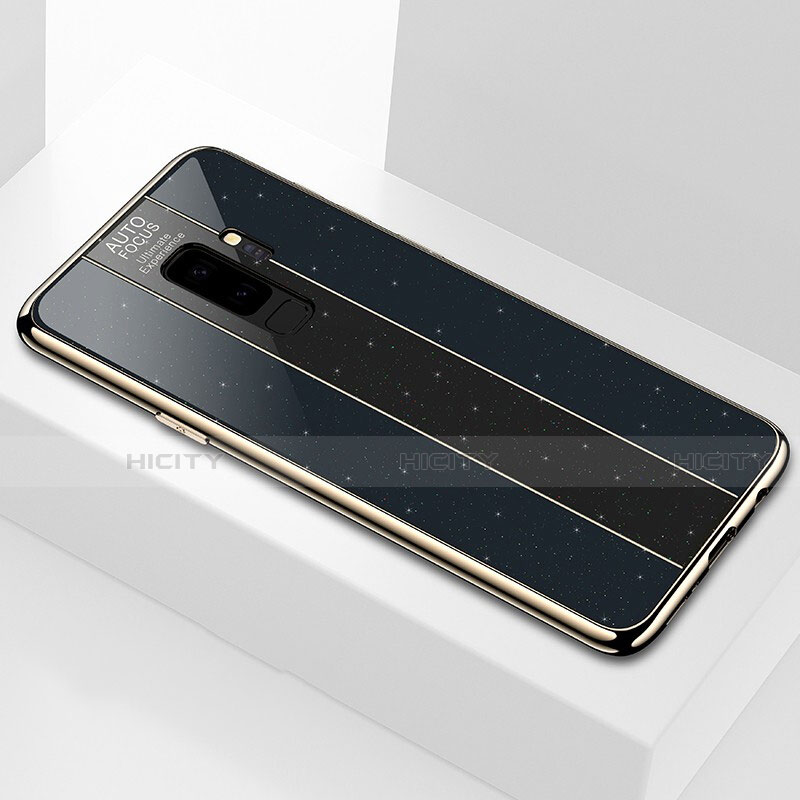 Custodia Silicone Specchio Laterale Cover M02 per Samsung Galaxy S9 Plus Nero
