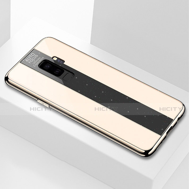 Custodia Silicone Specchio Laterale Cover M02 per Samsung Galaxy S9 Plus Oro