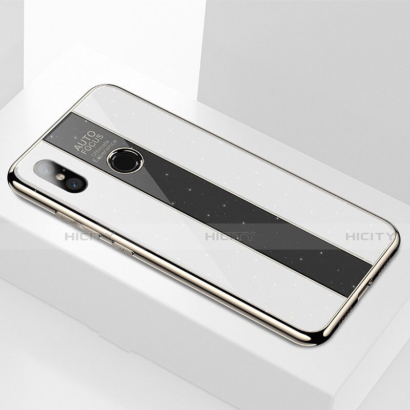 Custodia Silicone Specchio Laterale Cover M02 per Xiaomi Mi 6X Bianco