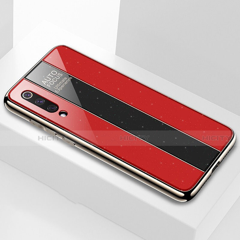 Custodia Silicone Specchio Laterale Cover M02 per Xiaomi Mi 9 Lite Rosso