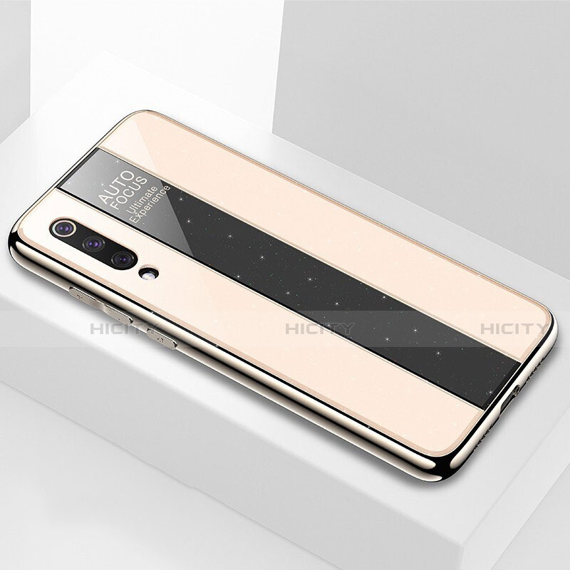 Custodia Silicone Specchio Laterale Cover M02 per Xiaomi Mi 9 Pro Oro