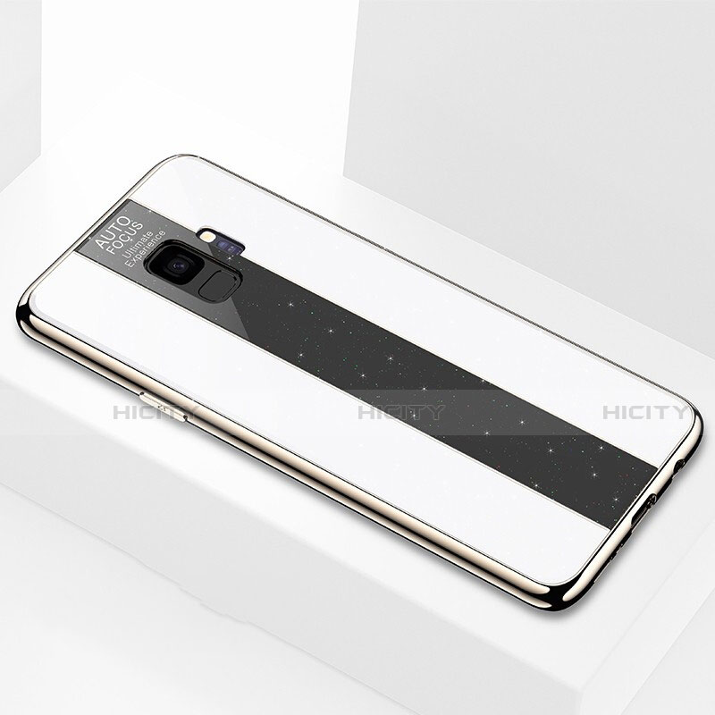 Custodia Silicone Specchio Laterale Cover M03 per Samsung Galaxy S9