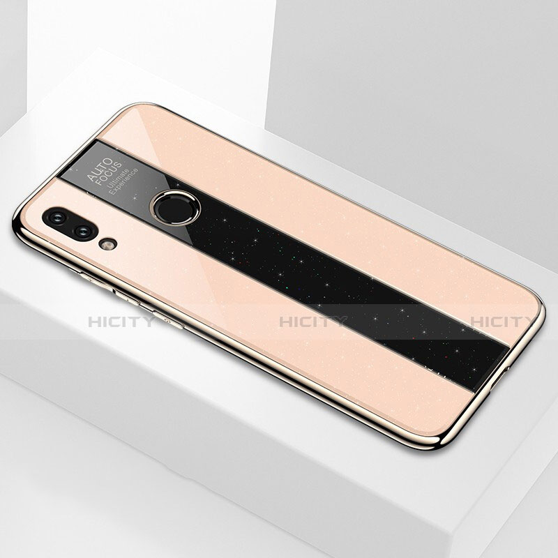 Custodia Silicone Specchio Laterale Cover M03 per Xiaomi Redmi Note 7 Oro