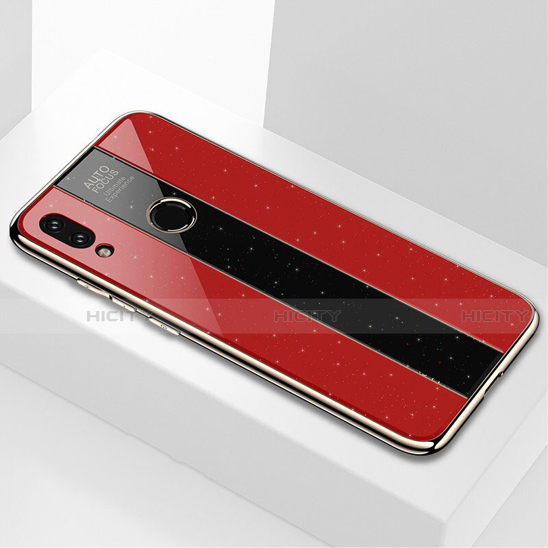 Custodia Silicone Specchio Laterale Cover M03 per Xiaomi Redmi Note 7 Pro Rosso