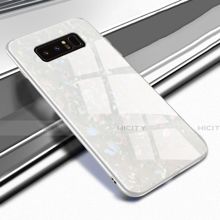 Custodia Silicone Specchio Laterale Cover M04 per Samsung Galaxy Note 8