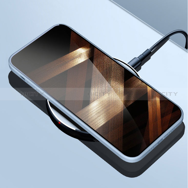 Custodia Silicone Specchio Laterale Cover M08 per Apple iPhone 15
