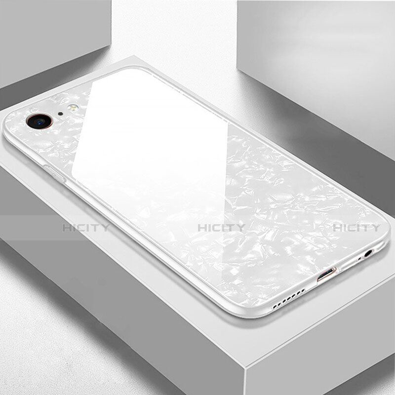 Custodia Silicone Specchio Laterale Cover P01 per Apple iPhone 6S Plus Bianco