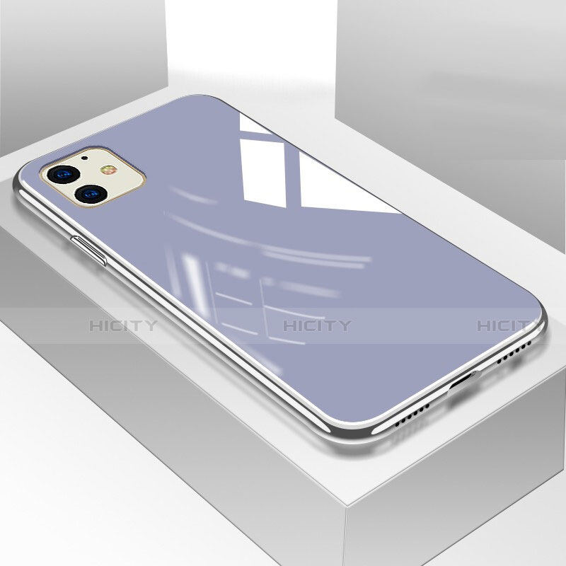 Custodia Silicone Specchio Laterale Cover per Apple iPhone 11 Viola