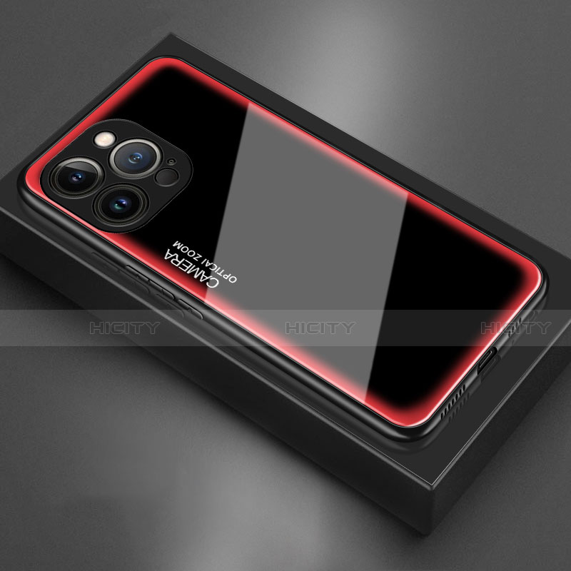Custodia Silicone Specchio Laterale Cover per Apple iPhone 13 Pro Rosa
