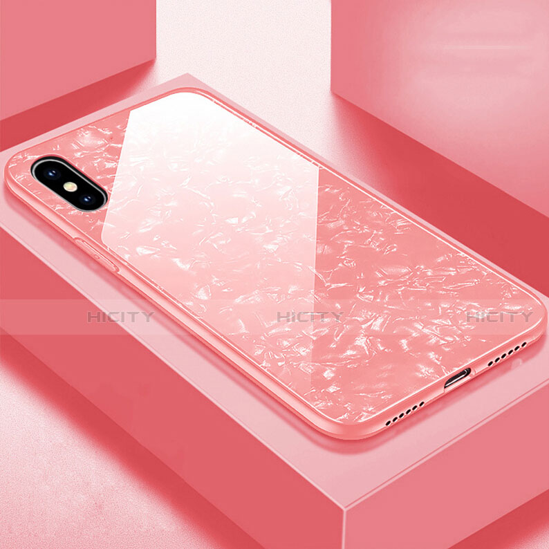 Custodia Silicone Specchio Laterale Cover per Apple iPhone X