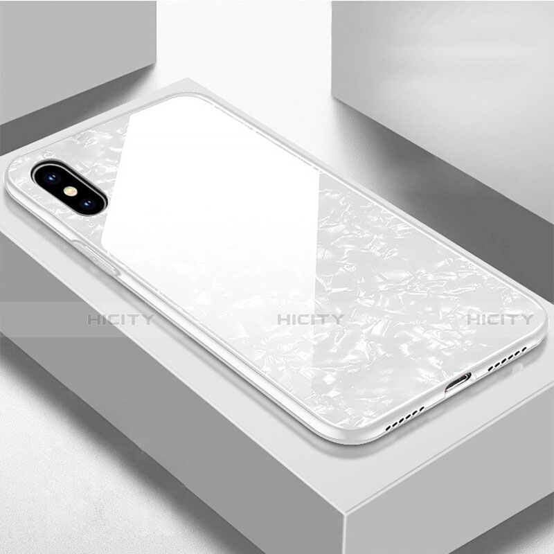 Custodia Silicone Specchio Laterale Cover per Apple iPhone X