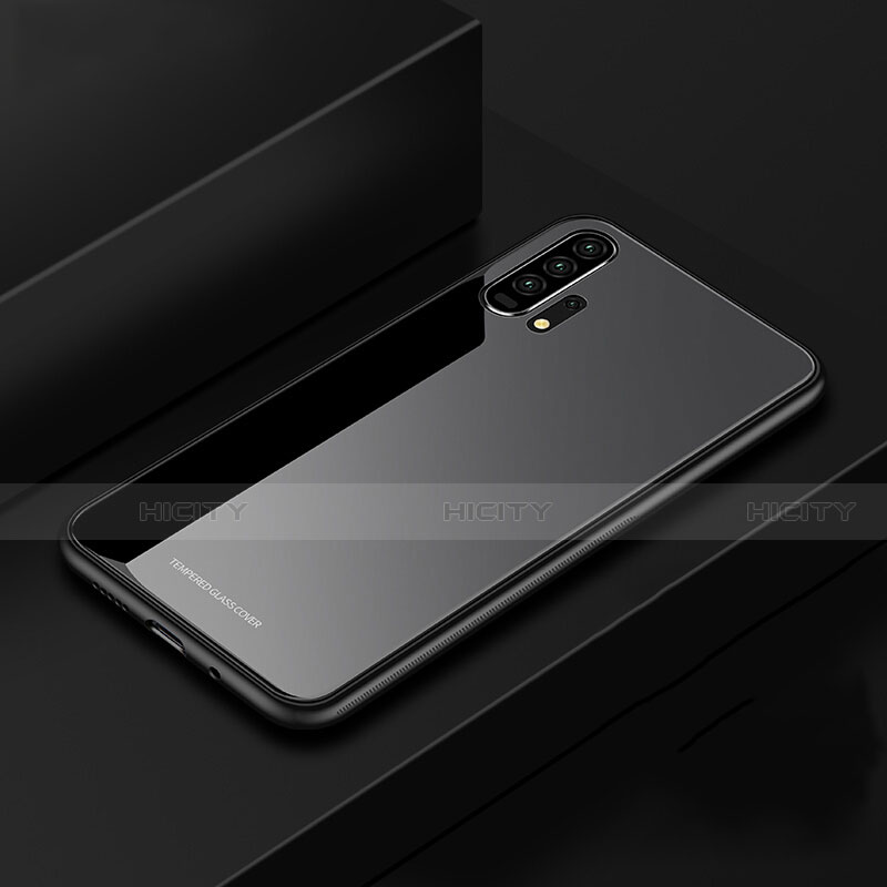 Custodia Silicone Specchio Laterale Cover per Huawei Honor 20 Pro Nero