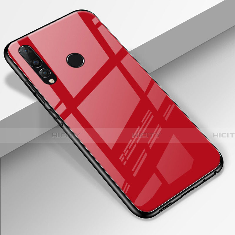 Custodia Silicone Specchio Laterale Cover per Huawei Honor 20E Rosso