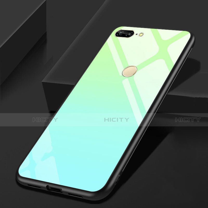 Custodia Silicone Specchio Laterale Cover per Huawei Honor 9 Lite Verde