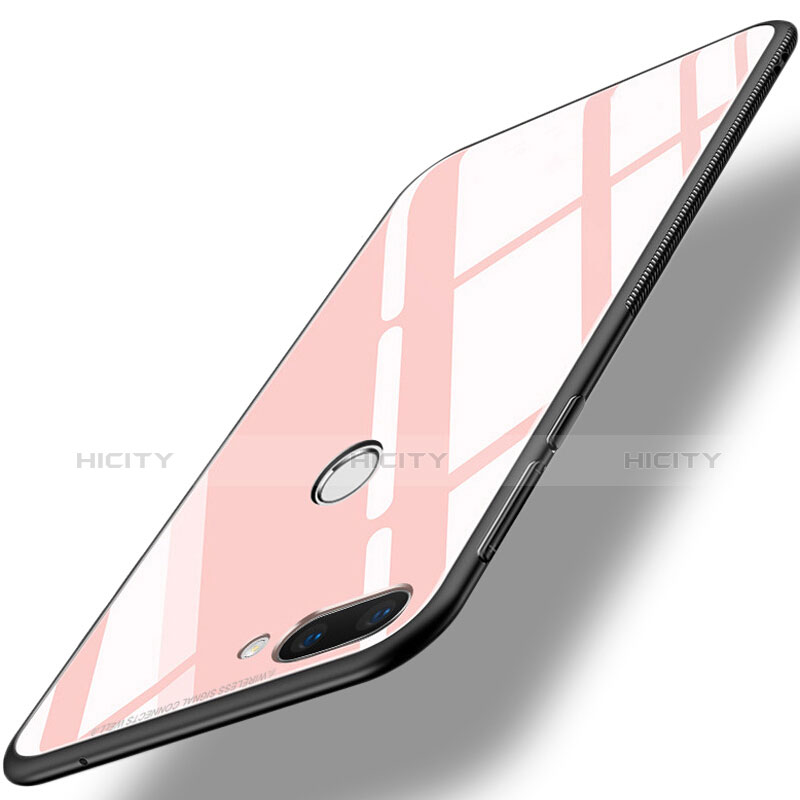 Custodia Silicone Specchio Laterale Cover per Huawei Honor 9i Rosa