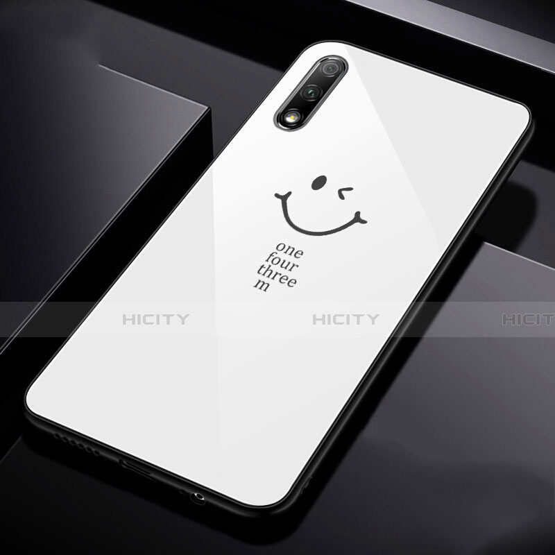 Custodia Silicone Specchio Laterale Cover per Huawei Honor 9X Bianco