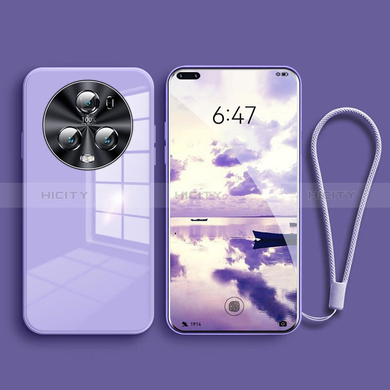 Custodia Silicone Specchio Laterale Cover per Huawei Honor Magic5 Pro 5G