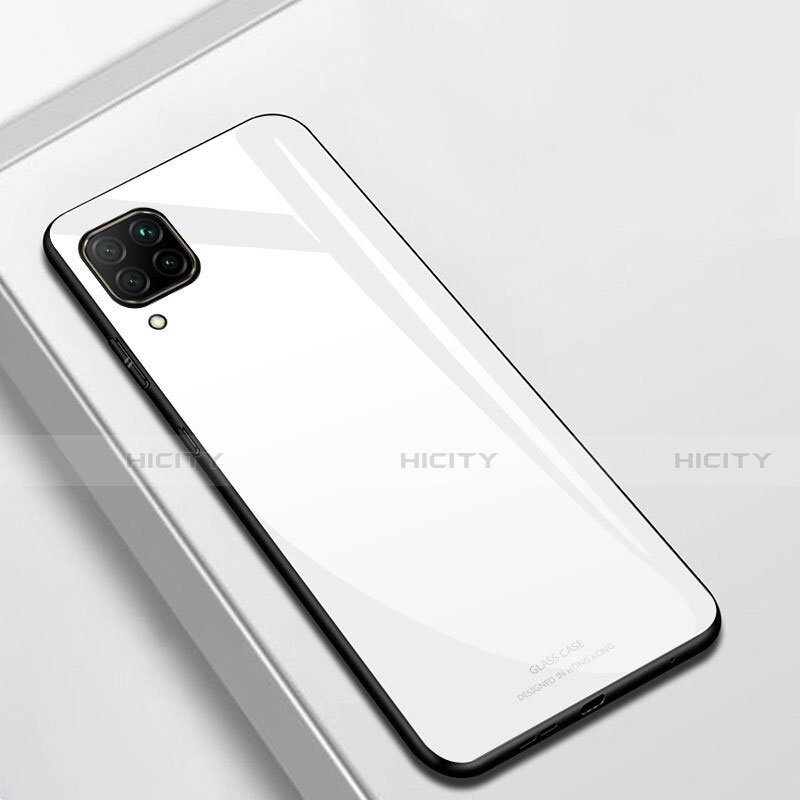 Custodia Silicone Specchio Laterale Cover per Huawei Nova 6 SE Bianco