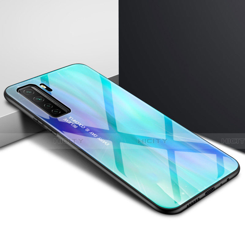 Custodia Silicone Specchio Laterale Cover per Huawei Nova 7 SE 5G