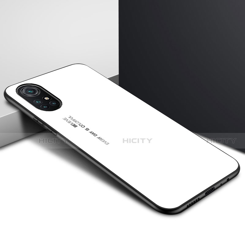 Custodia Silicone Specchio Laterale Cover per Huawei Nova 8 Pro 5G