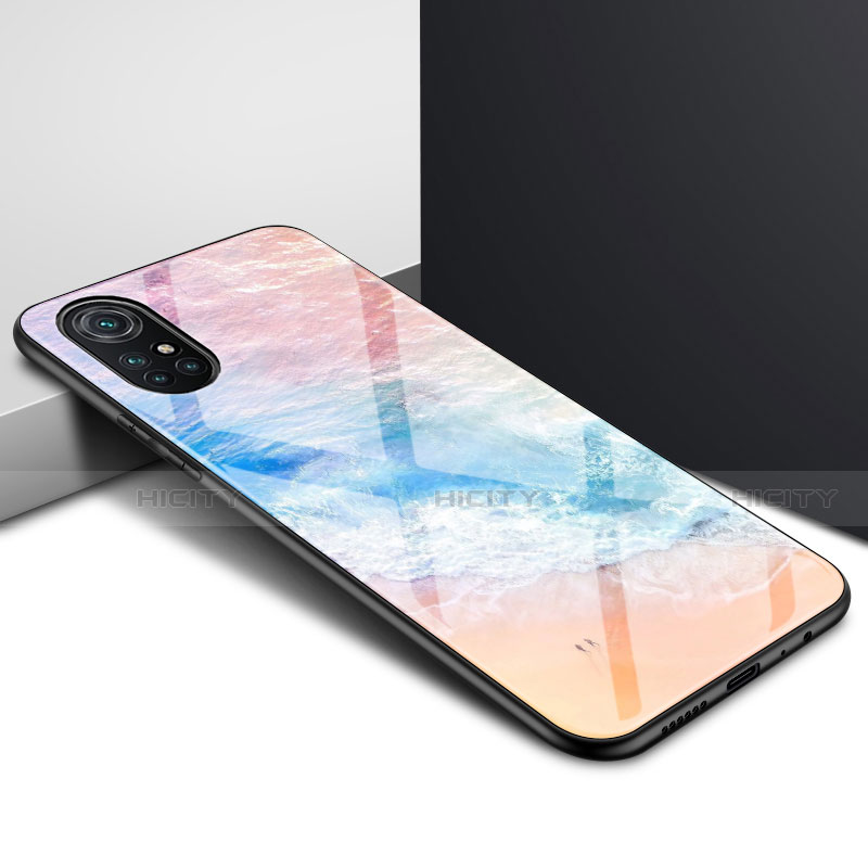 Custodia Silicone Specchio Laterale Cover per Huawei Nova 8 Pro 5G Colorato