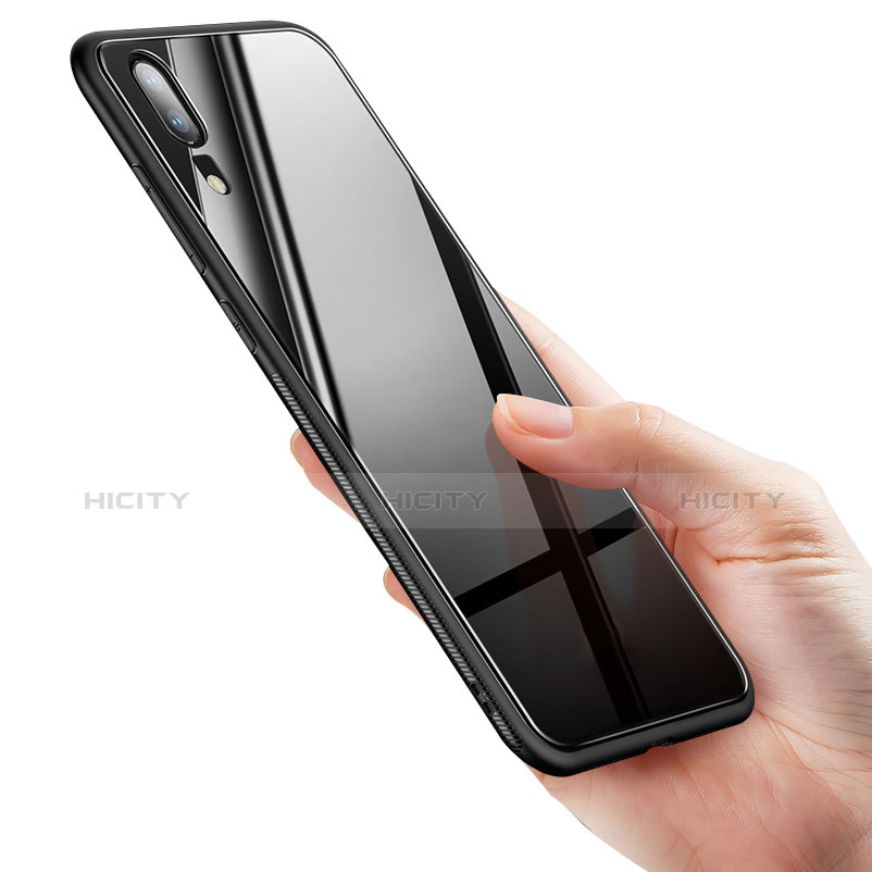 Custodia Silicone Specchio Laterale Cover per Huawei P20