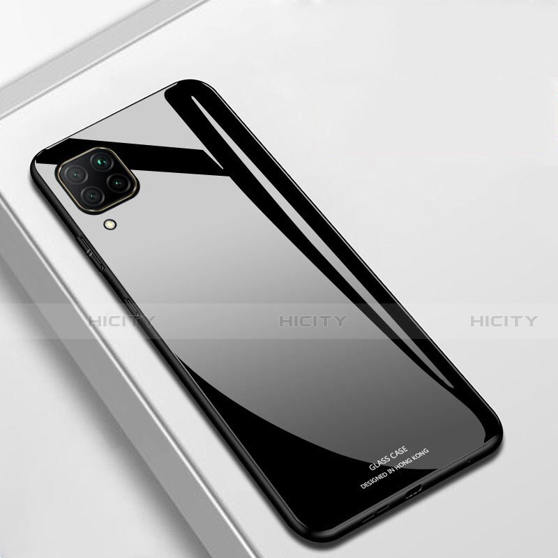 Custodia Silicone Specchio Laterale Cover per Huawei P40 Lite Nero