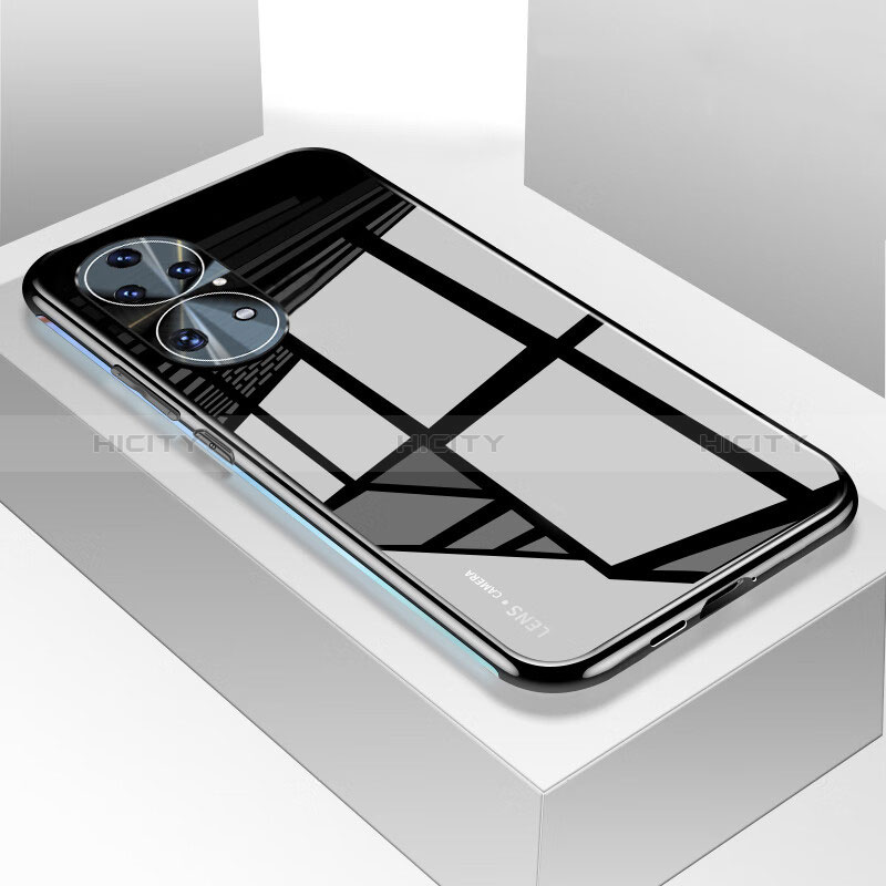 Custodia Silicone Specchio Laterale Cover per Huawei P50 Pro