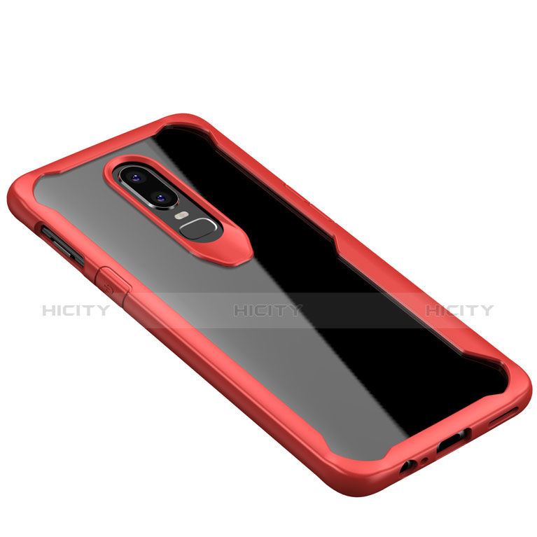 Custodia Silicone Specchio Laterale Cover per OnePlus 6