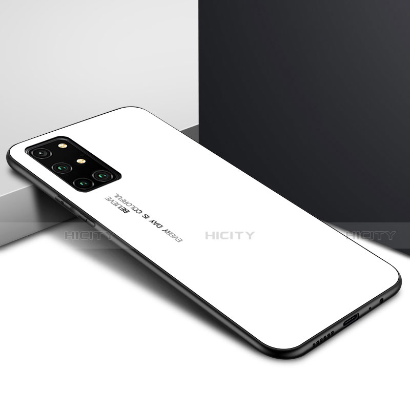 Custodia Silicone Specchio Laterale Cover per OnePlus 8T 5G Bianco
