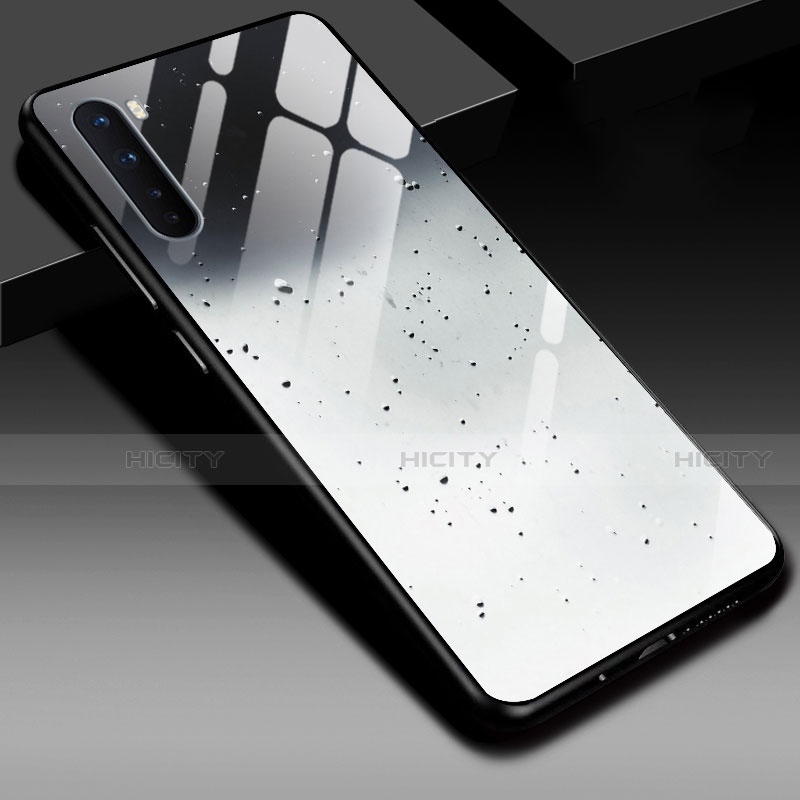 Custodia Silicone Specchio Laterale Cover per OnePlus Nord Grigio
