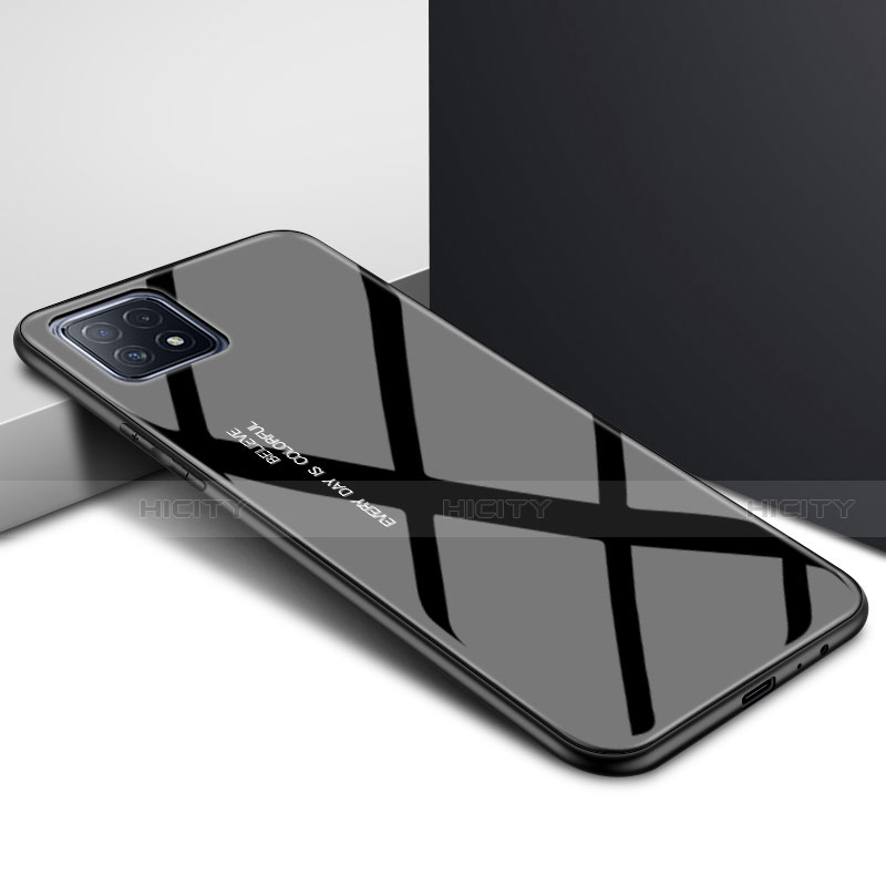 Custodia Silicone Specchio Laterale Cover per Oppo A72 5G