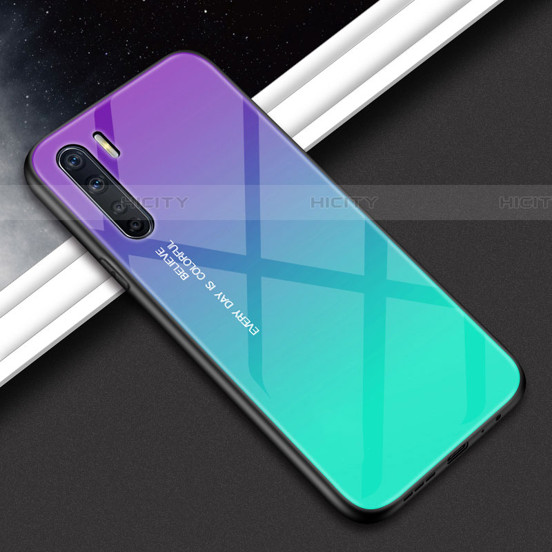 Custodia Silicone Specchio Laterale Cover per Oppo A91