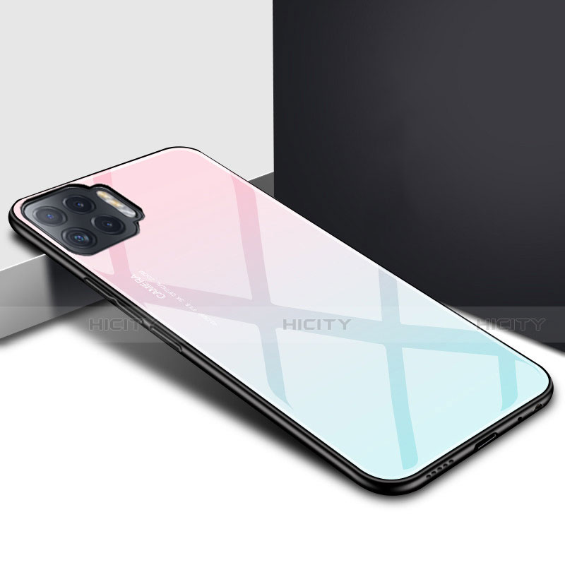 Custodia Silicone Specchio Laterale Cover per Oppo F17 Pro