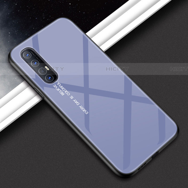 Custodia Silicone Specchio Laterale Cover per Oppo Find X2 Neo