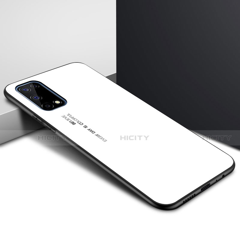 Custodia Silicone Specchio Laterale Cover per Oppo K7x 5G Bianco