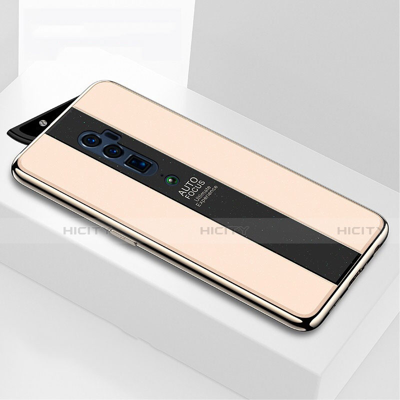 Custodia Silicone Specchio Laterale Cover per Oppo Reno 10X Zoom Oro