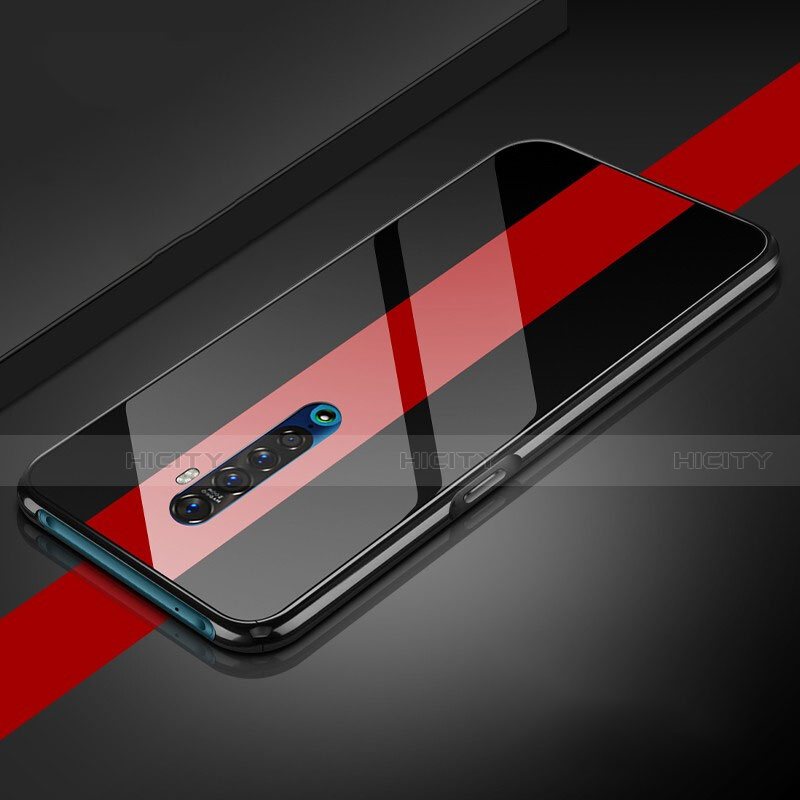 Custodia Silicone Specchio Laterale Cover per Oppo Reno2