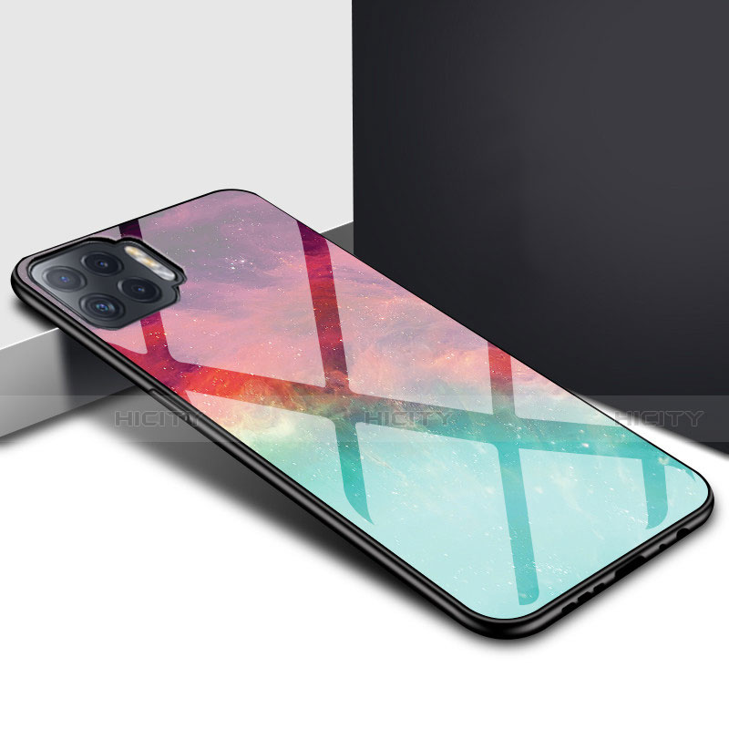 Custodia Silicone Specchio Laterale Cover per Oppo Reno4 F