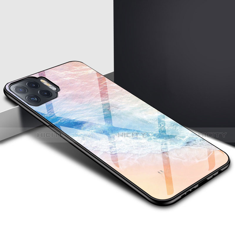 Custodia Silicone Specchio Laterale Cover per Oppo Reno4 F Colorato