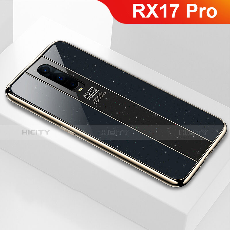 Custodia Silicone Specchio Laterale Cover per Oppo RX17 Pro Nero
