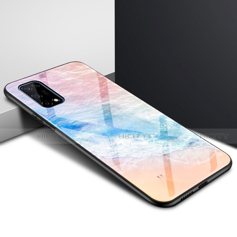 Custodia Silicone Specchio Laterale Cover per Realme X7 Pro 5G Colorato