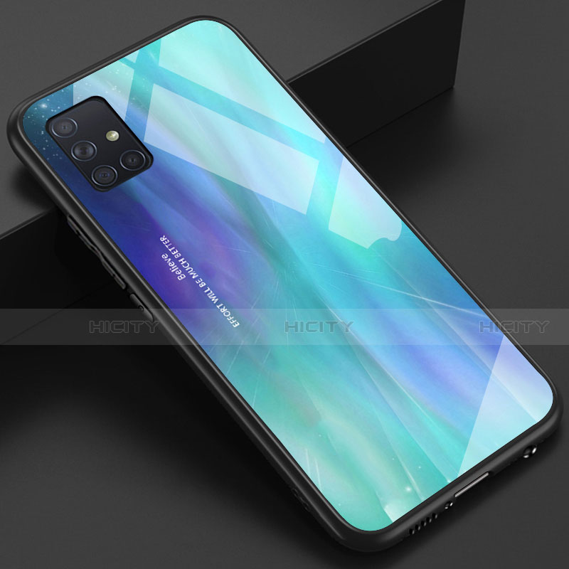 Custodia Silicone Specchio Laterale Cover per Samsung Galaxy A51 4G